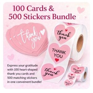 100 Cards & 500 Stickers Bundle